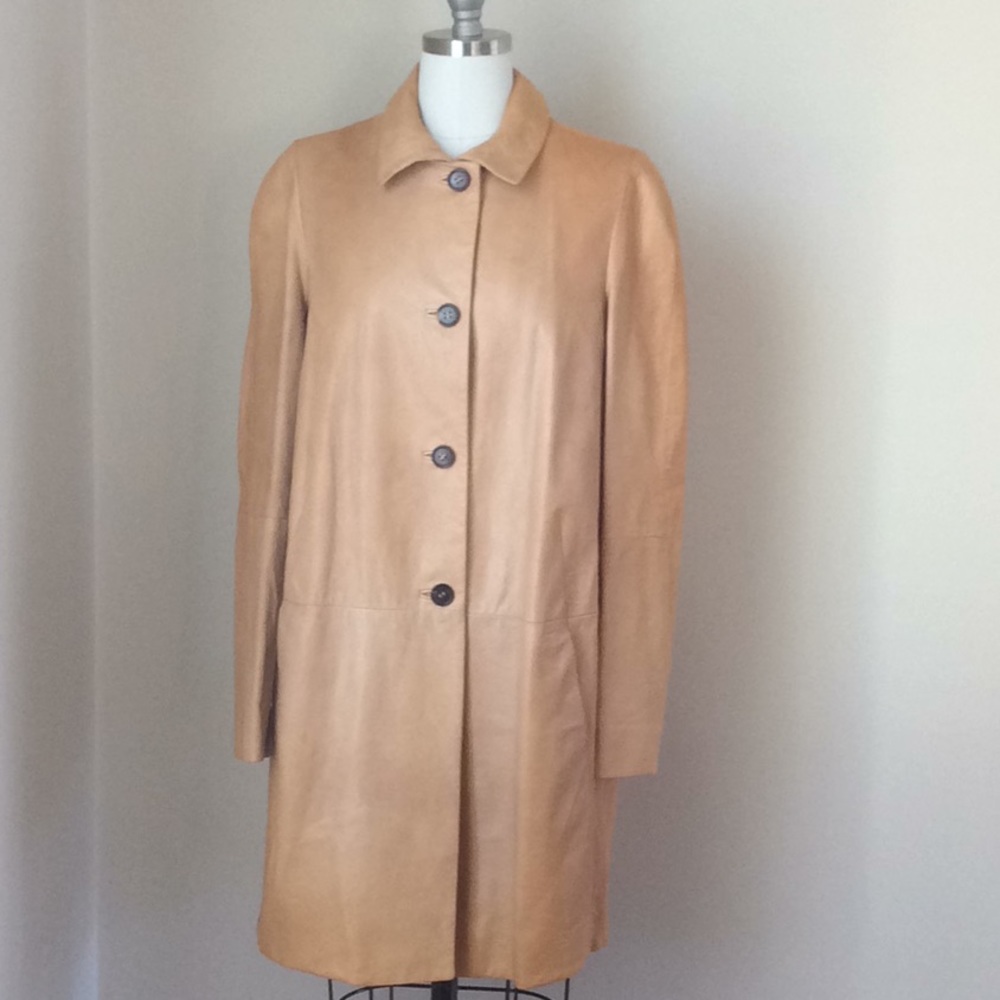 Marni Leather coat size 40.